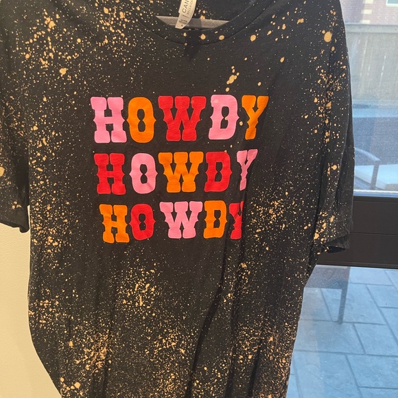 Howdy bleach dye graphic tee - Picture 2 of 2